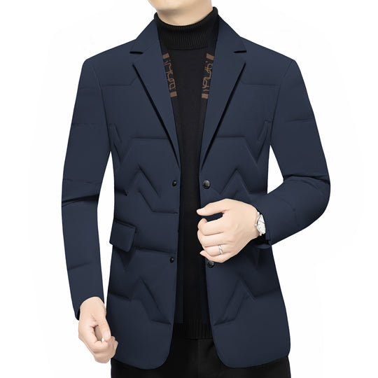 Herren Gepolstertes Business-Sakko mit gesteppter Optik und Notch-Revers Shop Nory