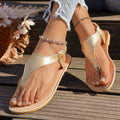 Damen Fußfreundliche Zehensandalen mit gepolsterter Sohle und modischem Riemen