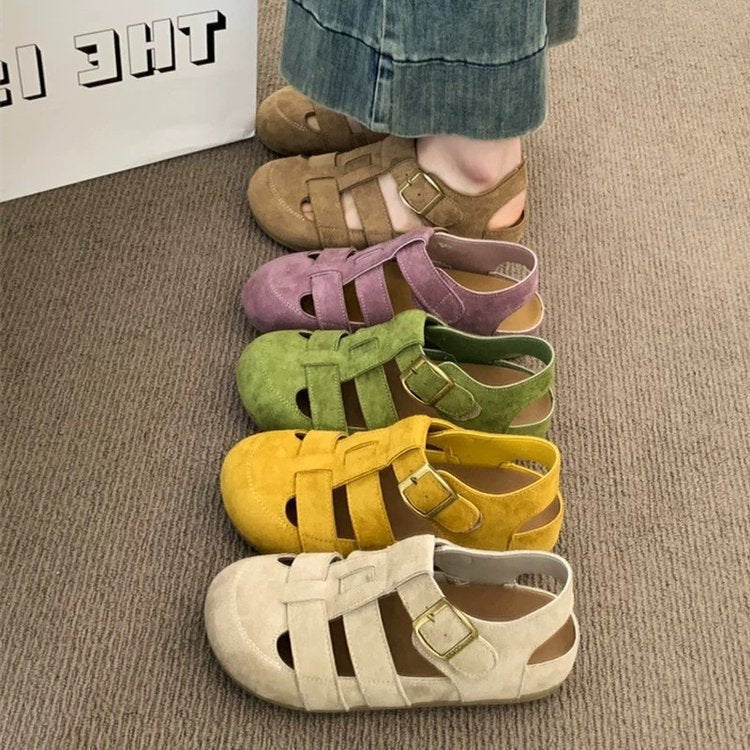 Damen Bequeme Sandalen mit verstellbaren Riemen und weichem Innenfutter