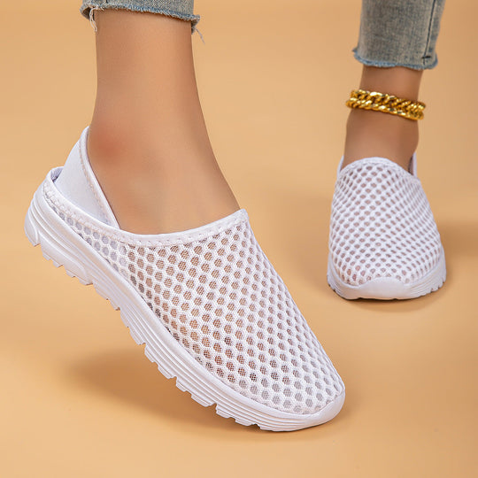 Damen Atmungsaktive Slip-On Freizeitschuhe