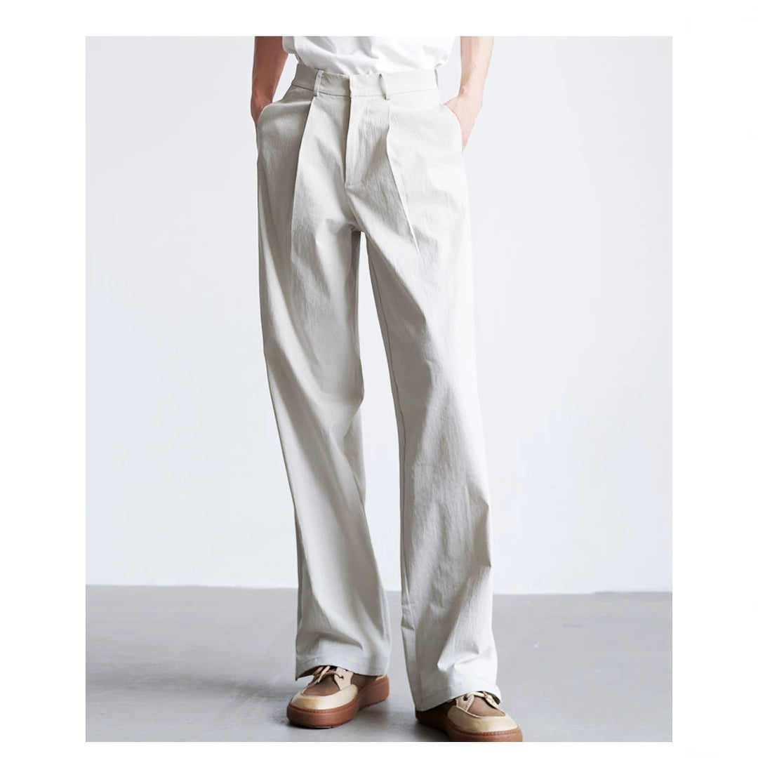 Herren weite hochtaillierte Bundfaltenhose aus Baumwollmix Shop Nory