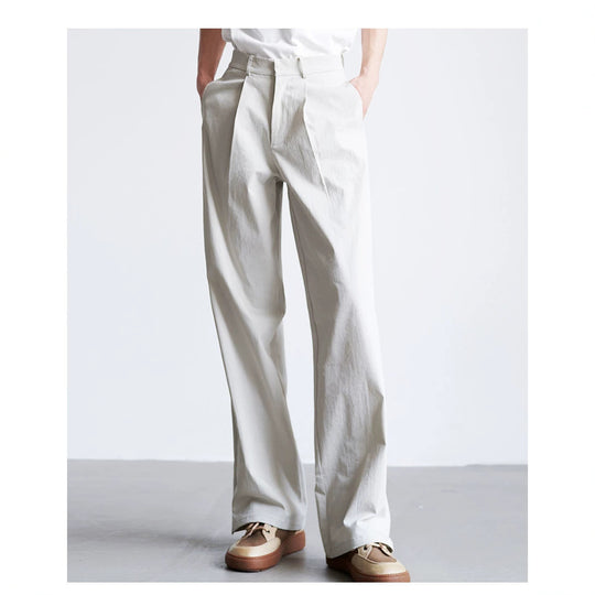 Herren weite hochtaillierte Bundfaltenhose aus Baumwollmix Shop Nory