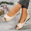 Damen Offene Ballerinas mit anatomischem Fußbett Shopnory