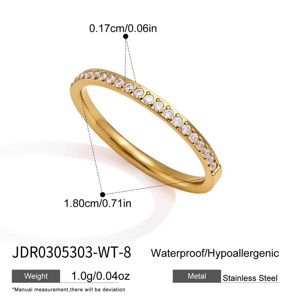 Damen eleganter Schmuckring mit strahlenden Zirkonia Shop Nory