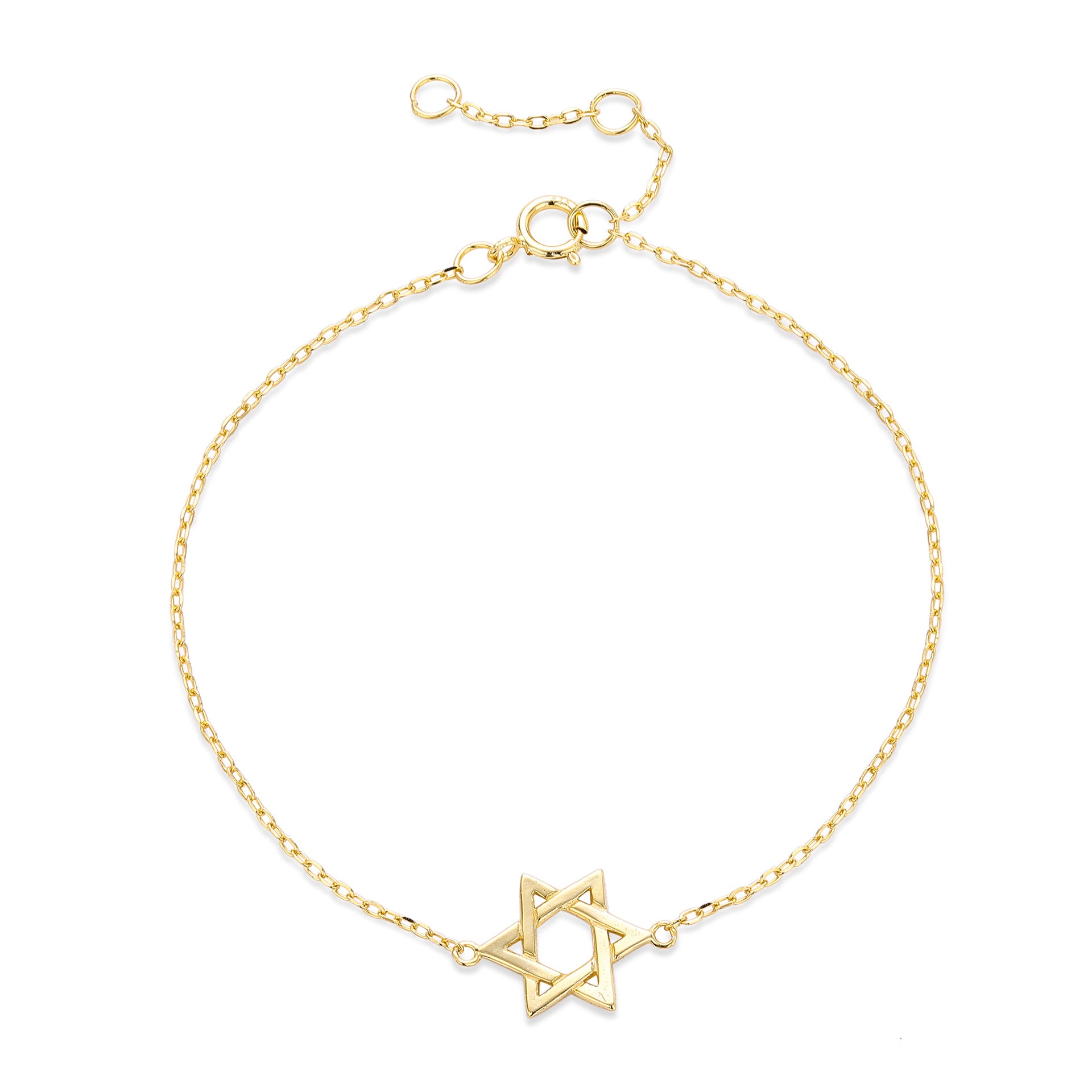 Damen Armband mit jüdischer Sternenmotiv aus hochwertigem 925 Sterling Silber Shop Nory