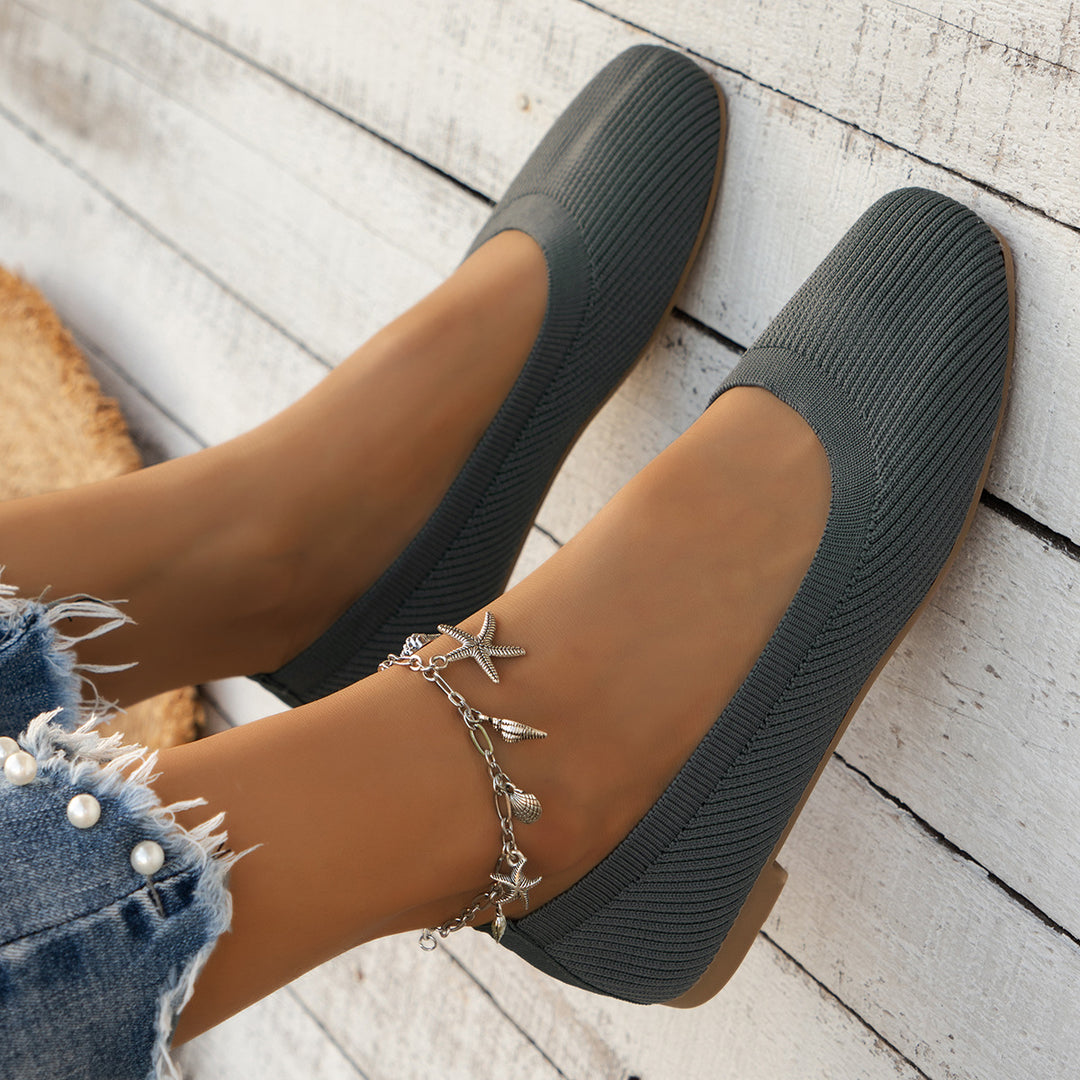 Damen Flexible Strick‑Slipper mit orthopädisch gepolstertem Fußbett Shop Nory