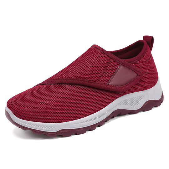 Herren nan atmungsaktiver Slip-On Mesh-Sneaker mit Klettverschluss, gepolsterter Komfortsohle und rutschfester Profilsohle Shop Nory