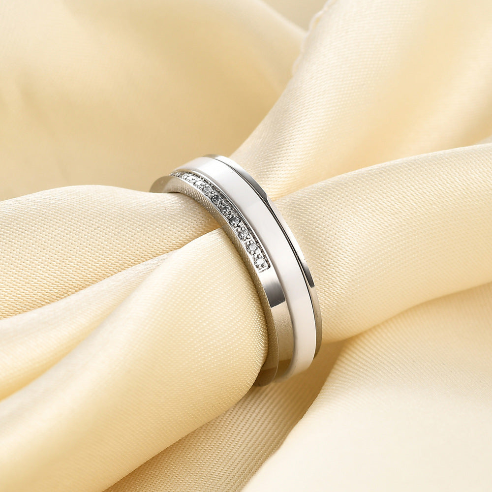 Herren Ring mit schwarzem Onyx und funkelndem Zirkonia-Shop Nory