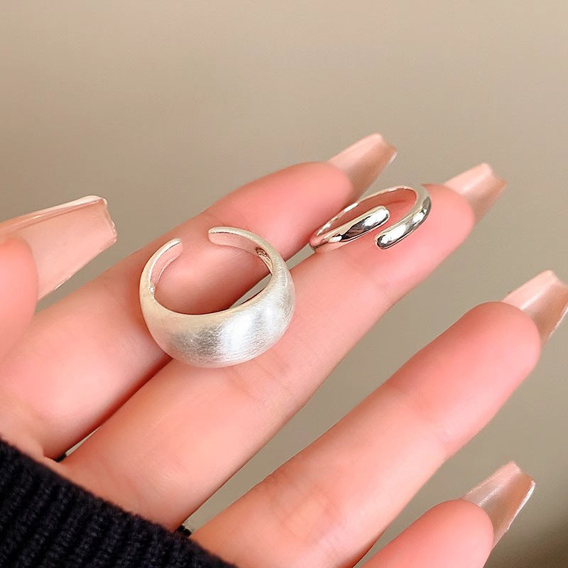 Damen eleganter und filigraner offener Ring aus hochwertigem Edelstahl Shop Nory