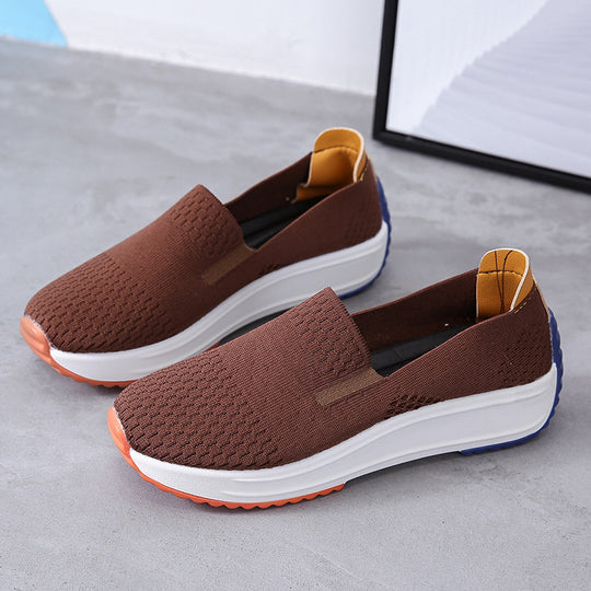 Damen Slip-On Plateausneaker mit gestricktem Obermaterial Shop Nory