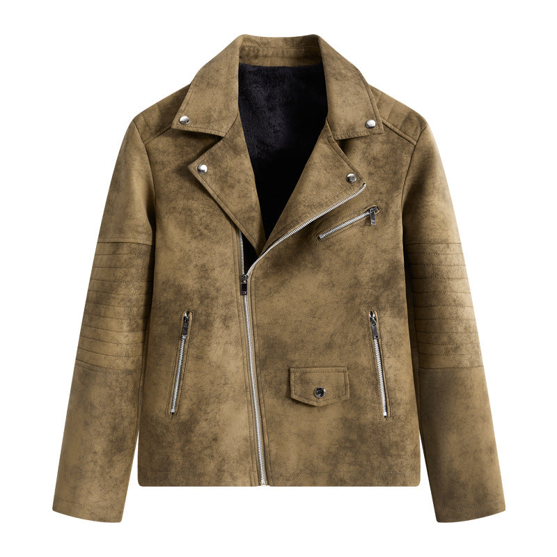 Herren Modische Kunstleder-Blousonjacke Shop Nory