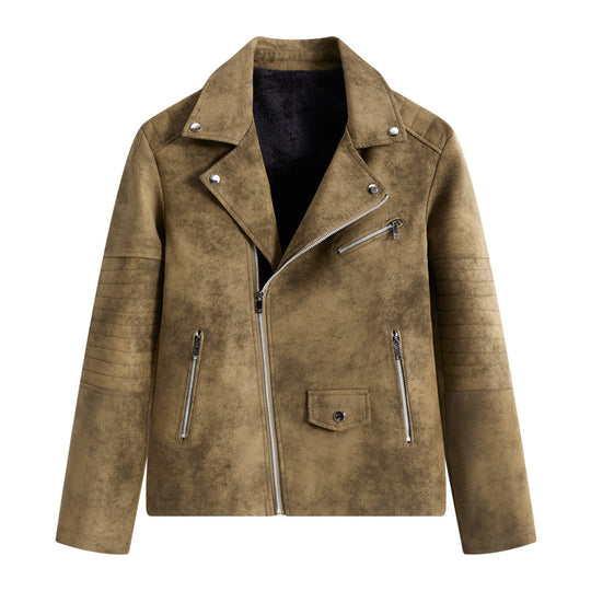 Herren Modische Kunstleder-Blousonjacke Shop Nory