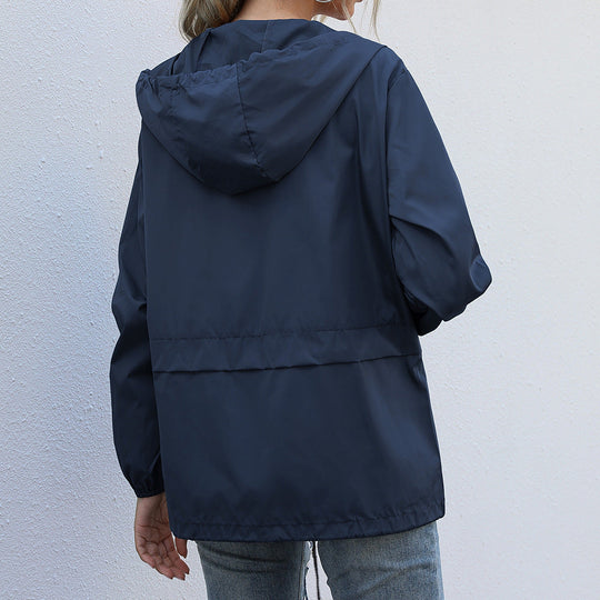 Damen Freizeitjacke mit verstellbarem Kordelzug und leichtem Material
