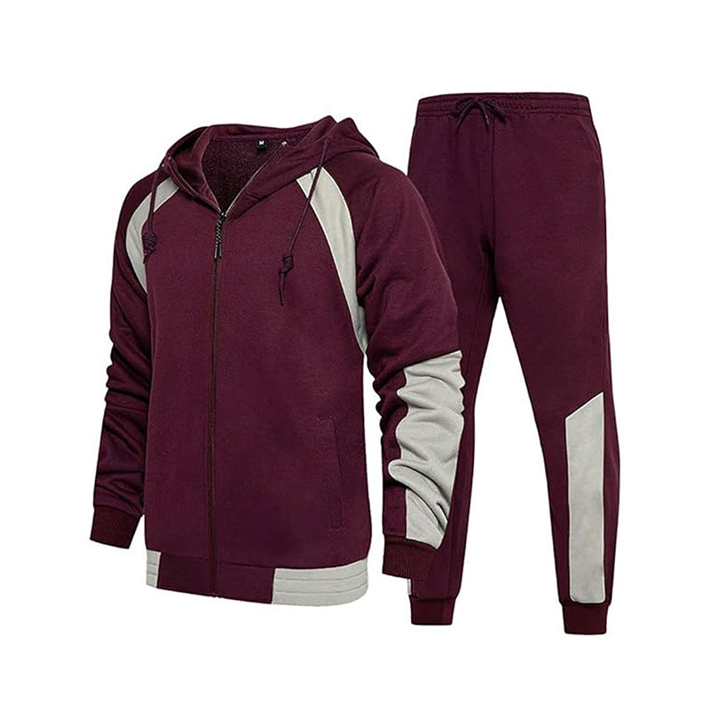 Herren sportliches Trainingsset mit hochwertigem Kapuzenoberteil und bequemen Jogginghosen Shopnory