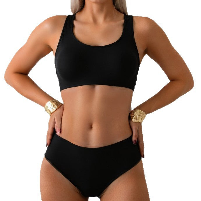 Damen Sportlicher Bikini mit körperbetontem Schnitt