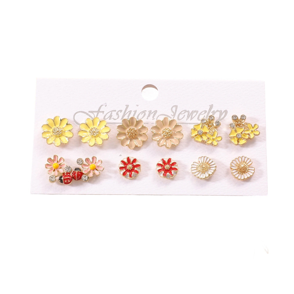 Damen Ohrstecker-Set mit verspieltem Tier- und Pilzdesign Shop Nory