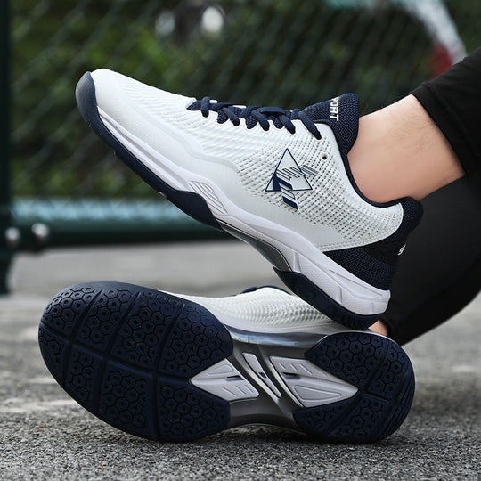 Damen Sportliche Badmintonschuhe mit rutschfester Sohle und atmungsaktiven Mesh-Einsätzen