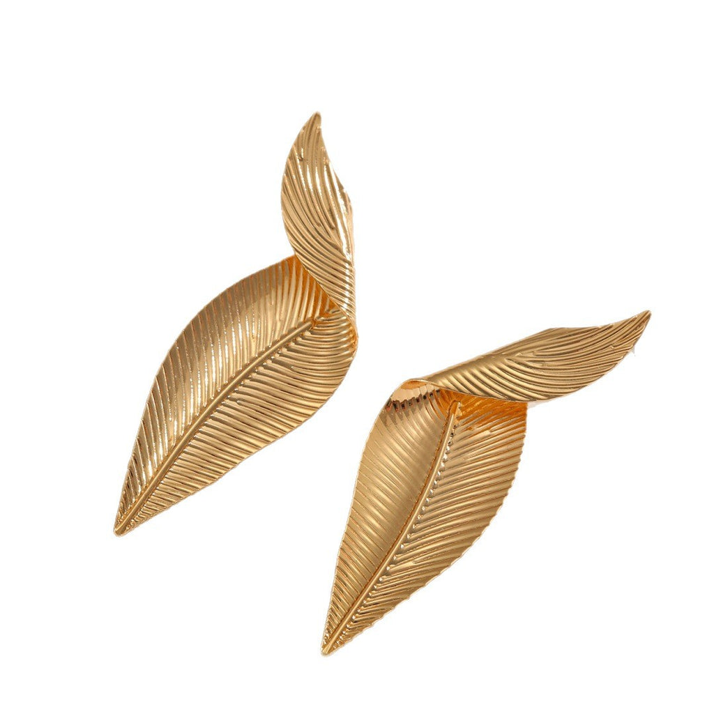 Damen Ohrringe im eleganten Blattdesign Shop Nory