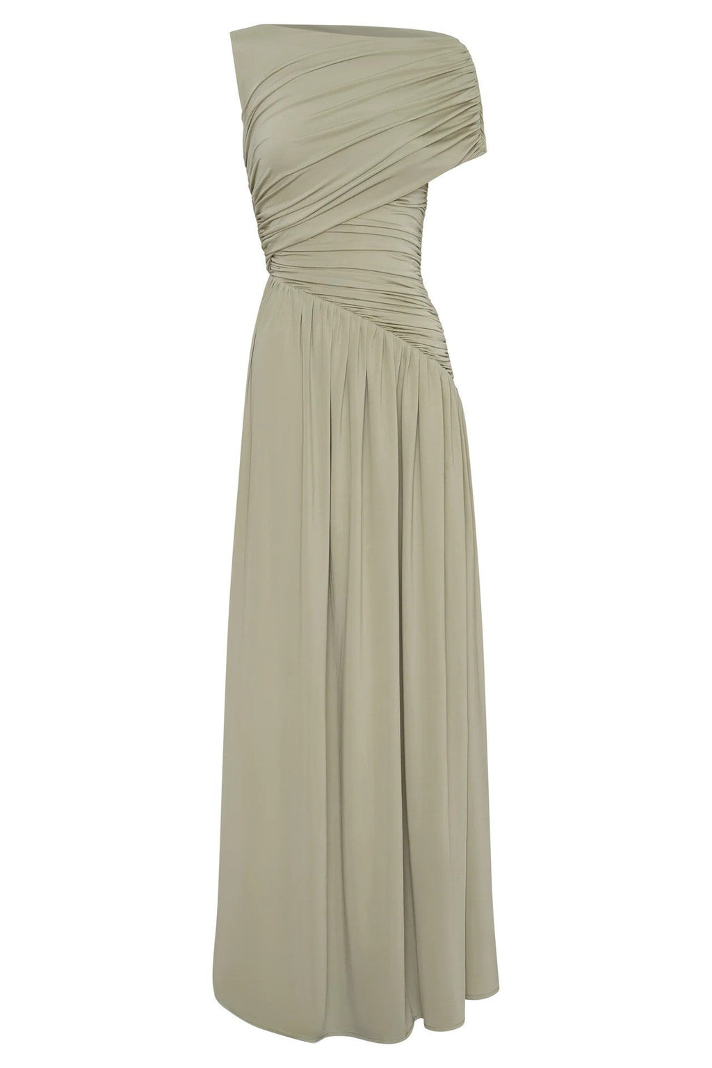 Damen Elegantes Abendkleid mit asymmetrischen Rüschendetails