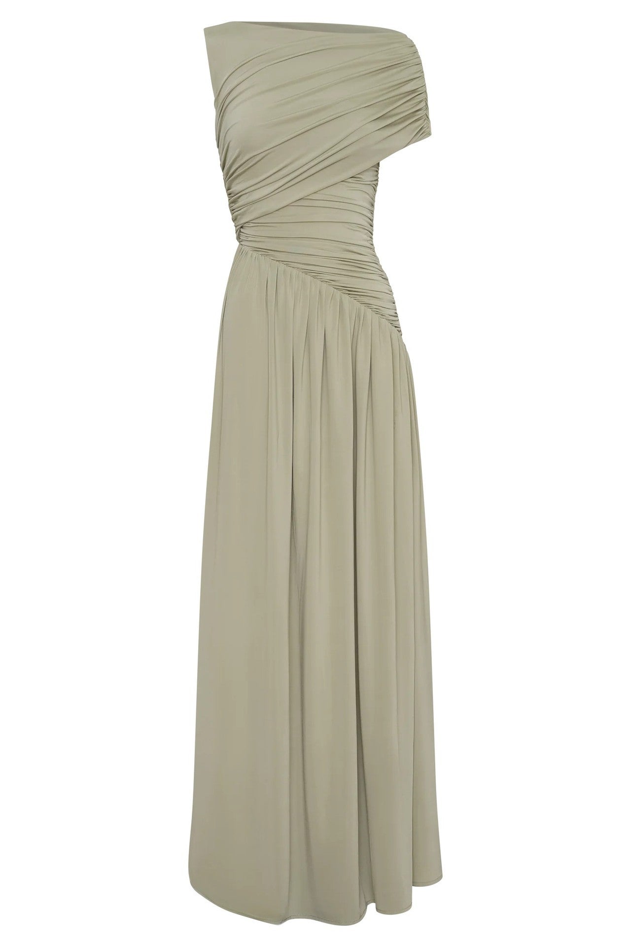 Damen Elegantes Abendkleid mit asymmetrischen Rüschendetails