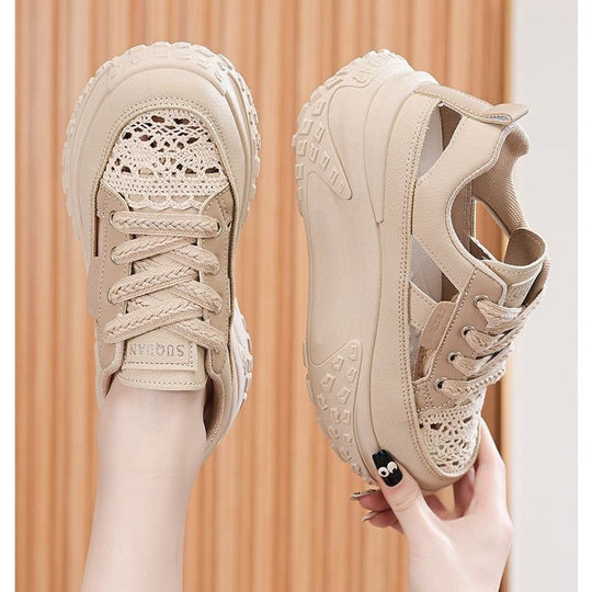 Damen Sportliche Sneaker mit luftiger Netzstruktur und extra hohem Komfort