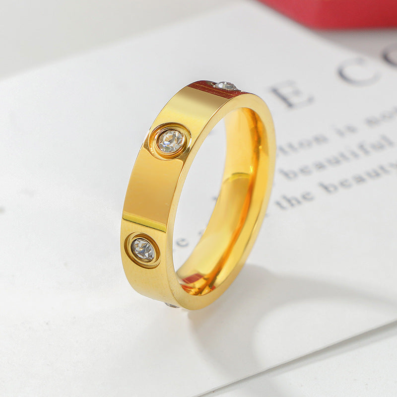 Damen eleganter Ring mit funkelnden Zirkonia Steinen Shop Nory