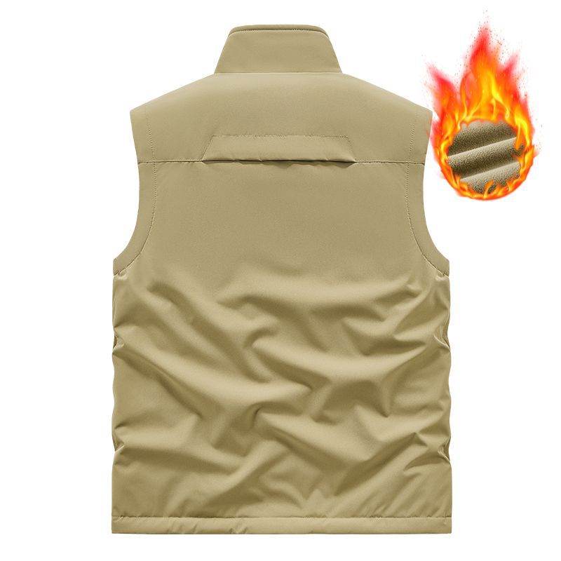 Herren Leichte technische Outdoor‑Weste mit Stehkragen, Netzfutter und Reißverschlusstaschen Shop Nory