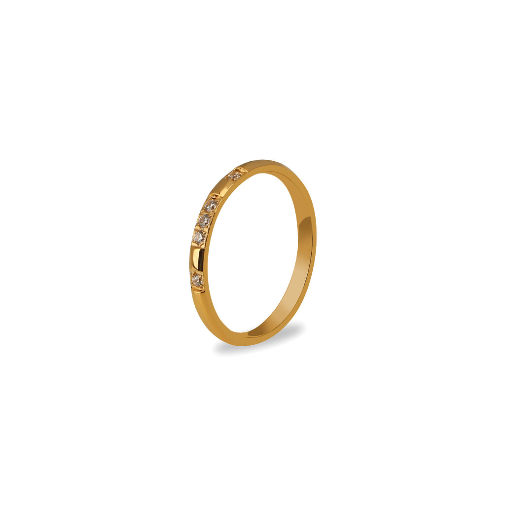 Damen Zarter Ring mit funkelndem Kristallbesatz Shop Nory