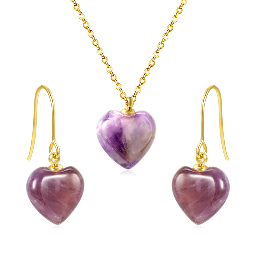 Damen Schmuckset mit Herzanhängern aus edlen Materialien Shop Nory