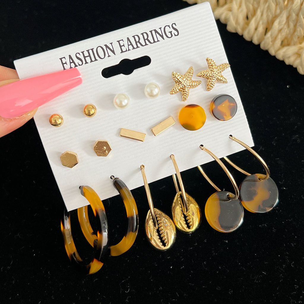 Damen Ohrstecker Set mit vielfältigen Designs und eleganten Akzenten Shop Nory