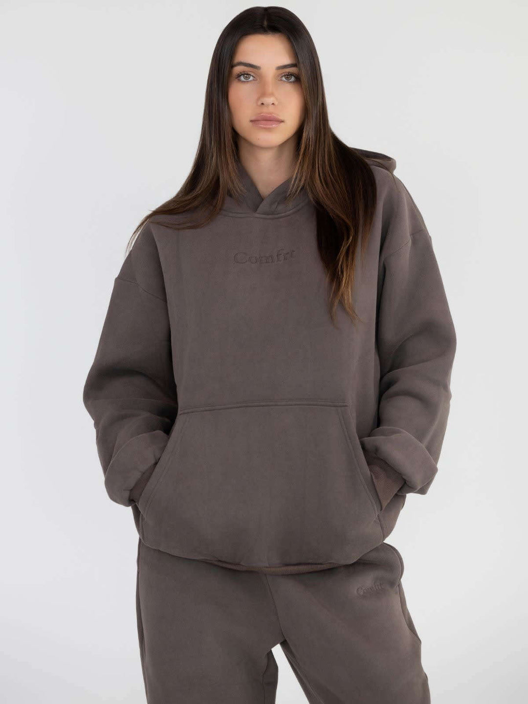 Damen nan lässige Sweatpants mit hohem Bund, seitlichen Eingrifftaschen und elastischen Bündchen Shop Nory