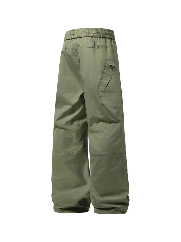 Herren Weite technische Cargohose mit elastischem Bund und schräger Reißverschlusstasche Shop Nory