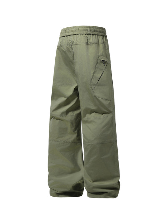 Herren Weite technische Cargohose mit elastischem Bund und schräger Reißverschlusstasche Shop Nory
