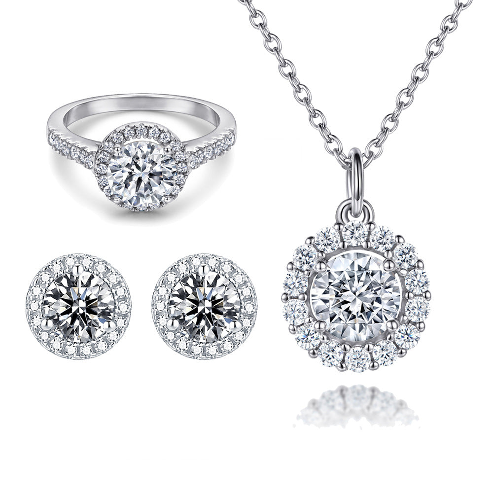 Damen herzförmiger Verlobungsring mit funkelnden Zirkonia Shop Nory