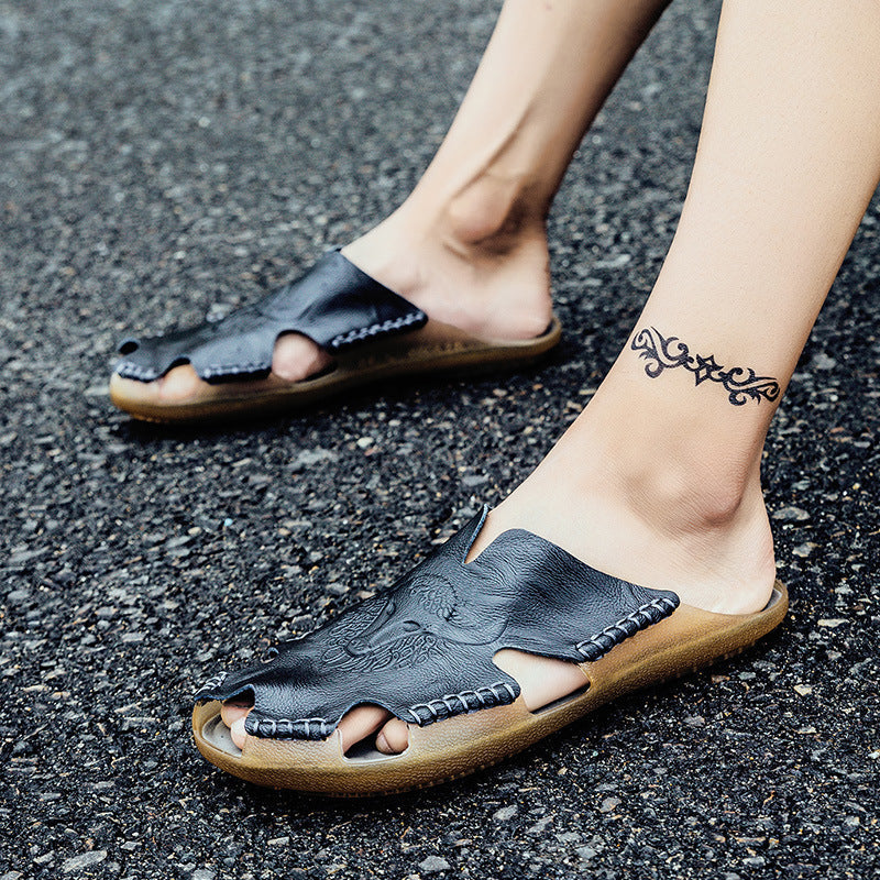 Damen Leder-Clogs mit luxuriösem Design und atmungsaktiver Sohle