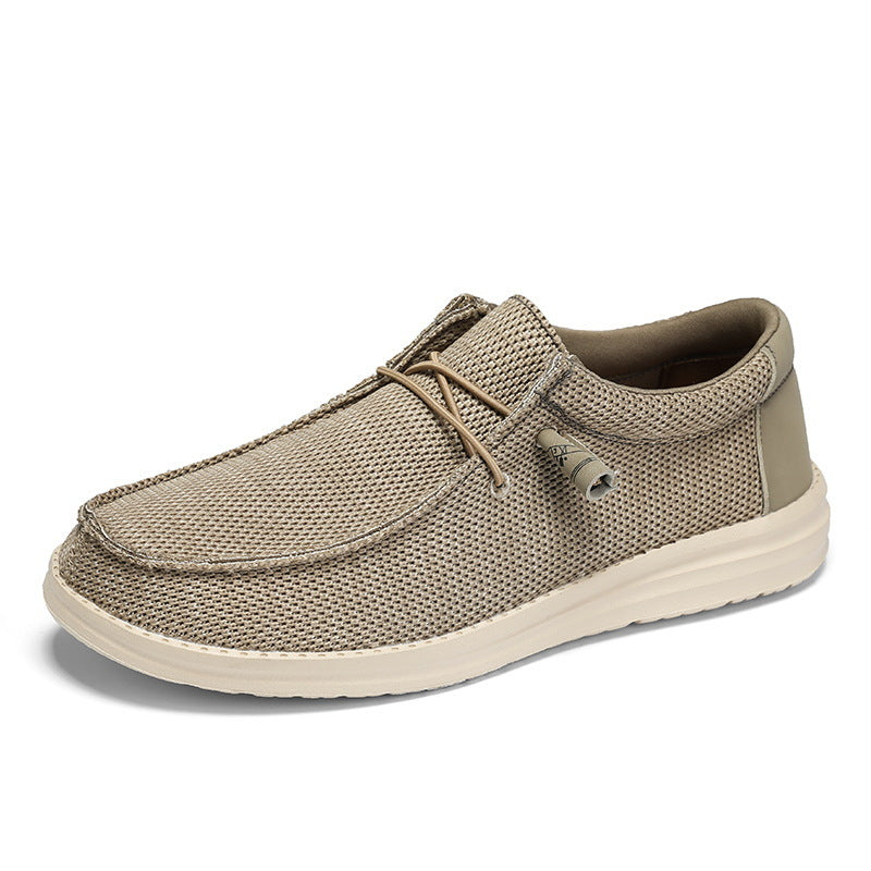 Herren atmungsaktive Mokassin‑Slipper aus Strick mit Memory‑Fußbett und rutschfester EVA‑Laufsohle Shop Nory