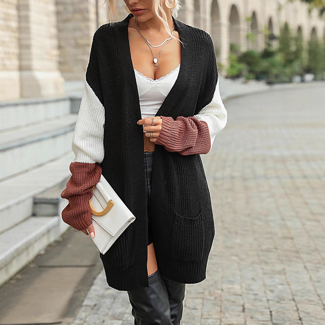 Damen Eleganter Strick-Cardigan mit lockeren Ärmeln Shop Nory
