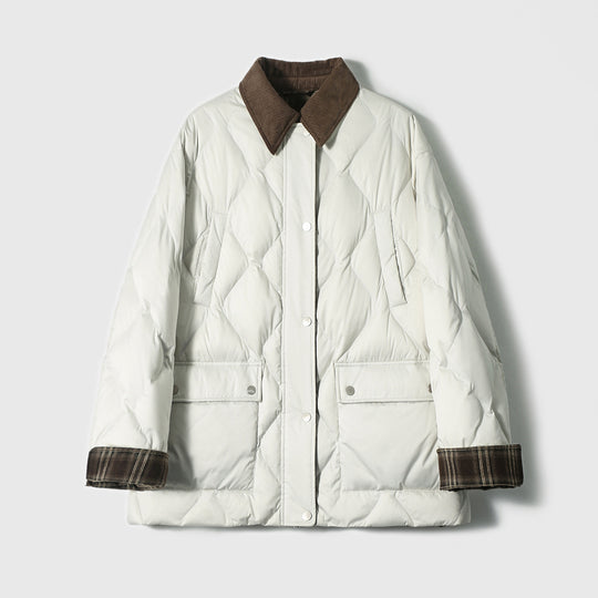 Damen Steppjacke mit karierten Akzenten Shop Nory