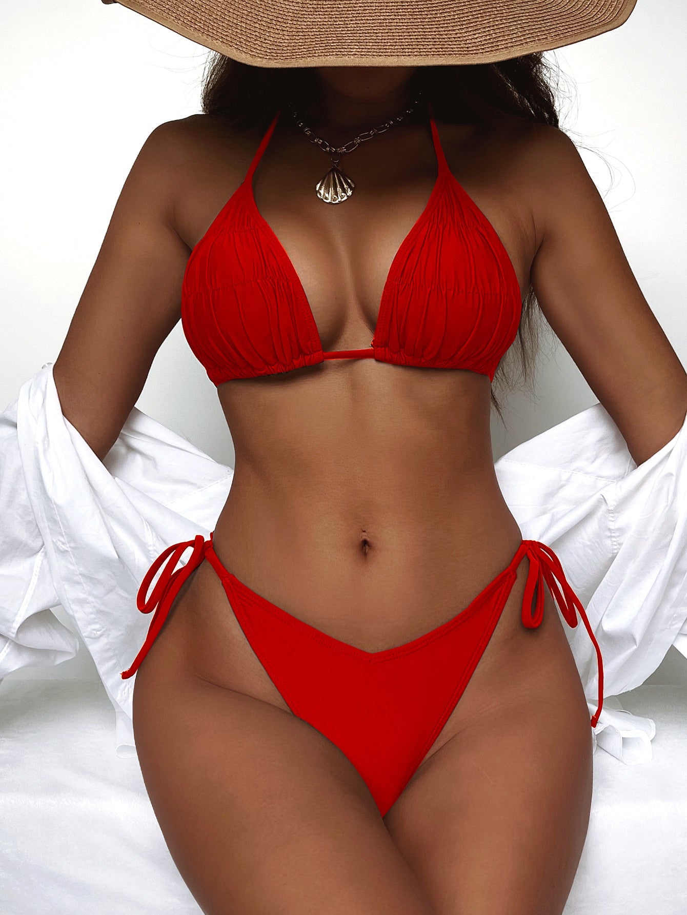 Damen Triangel-Bikini mit schmeichelndem Raffungseffekt Shopnory