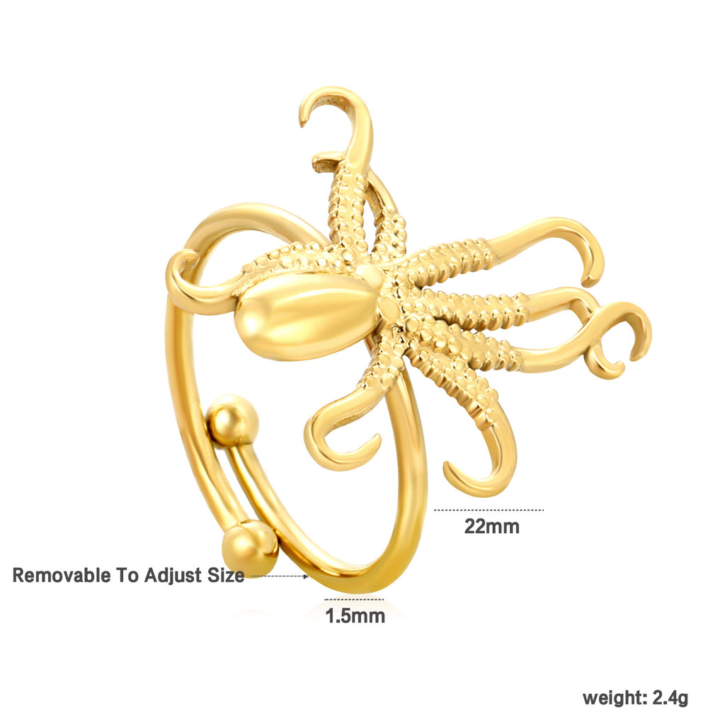 Damen offener Ring mit kunstvollem Sternenmuster und verstellbarem Design Shop Nory