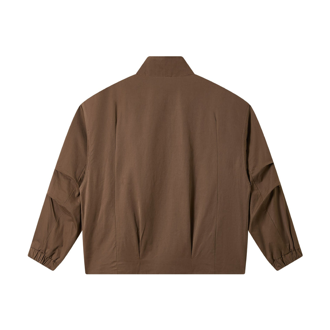 Herren Kurz geschnittener Utility-Blouson mit hohem Funnelkragen und Pattentaschen Shop Nory