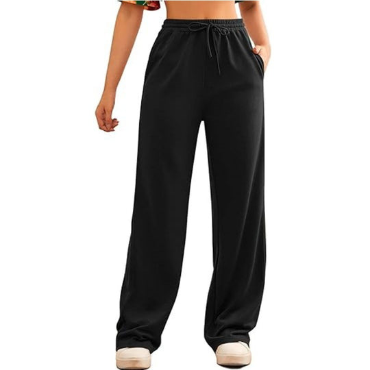 Damen nan fließende Relax-Palazzohose mit hohem Komfortbund, Kordelzug und seitlichen Einschubtaschen Shop Nory
