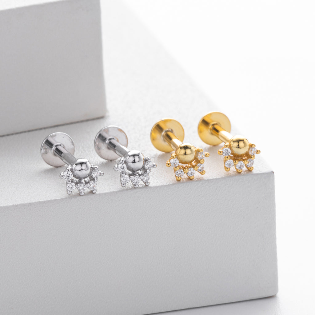 Damen Ohrstecker im kreativen Spinnen-Design aus hochwertigem 925 Sterling Silber Shop Nory
