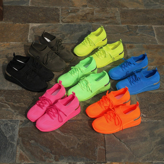 Damen Sportliche Sneaker mit innovativem Strickdesign