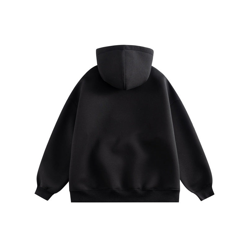 Unisex Oversize-Kapuzenpullover aus French-Terry mit Kängurutasche und abnehmbaren Plüschanhänger Shop Nory