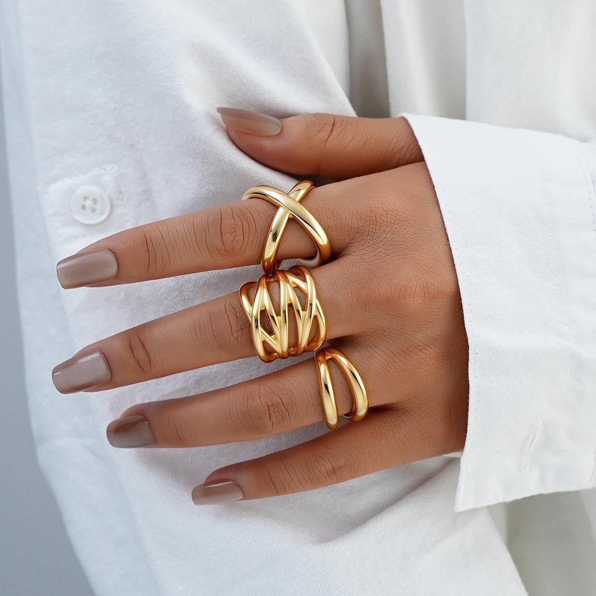 Damen Ring-Set mit modernen und einzigartigen Designs Shop Nory