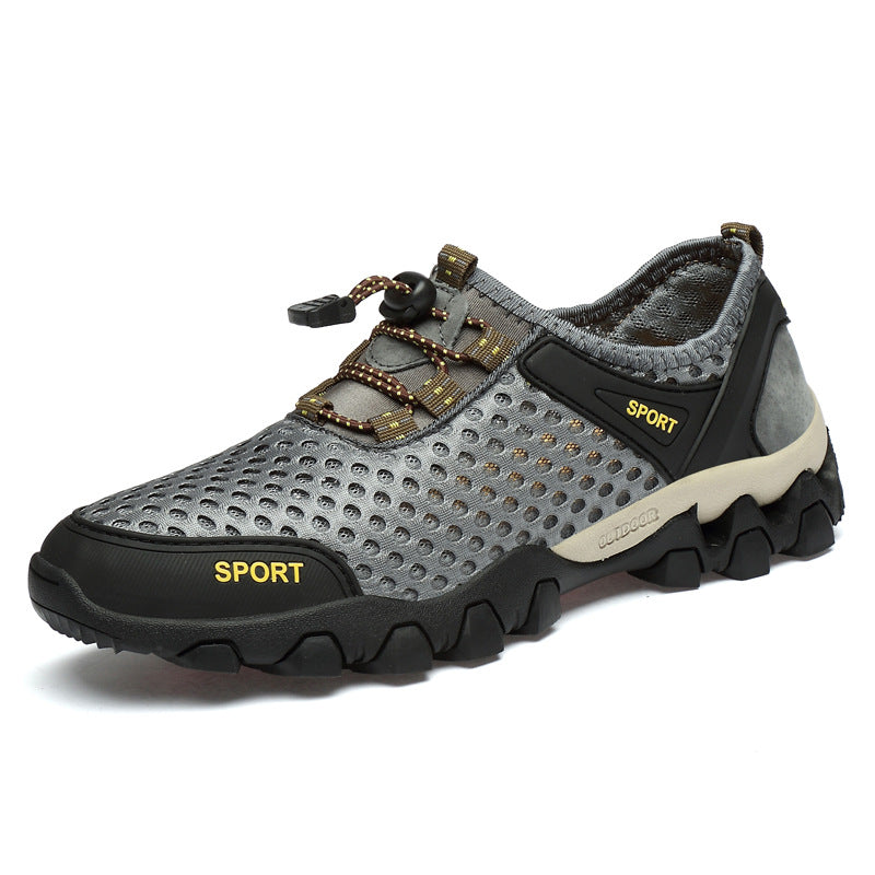 Herren Atmungsaktive Outdoor-Sportschuhe mit rutschfester Sohle
