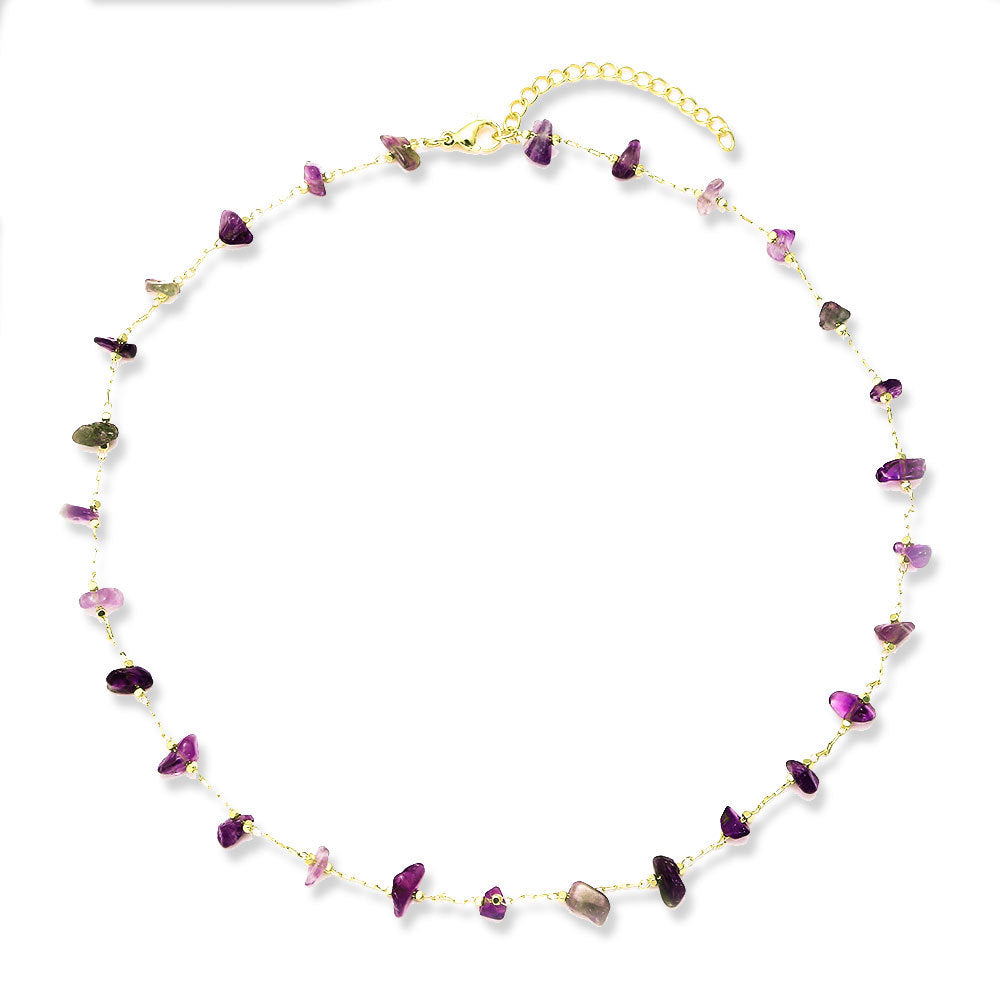Damen Armband mit natürlichen Edelsteinen und goldfarbenen Akzenten Shop Nory