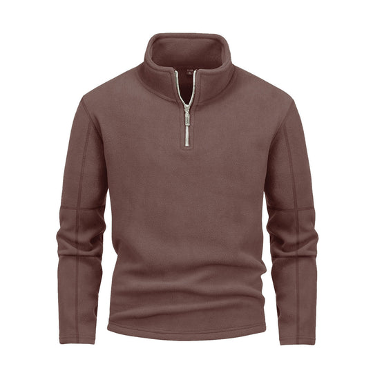 Herren nan Fleece-Halbzip-Pullover mit Stehkragen und flauschiger Mikrofleece-Qualität Shop Nory