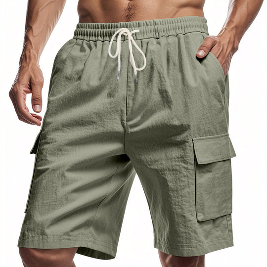 Herren Cargo-Shorts mit mehreren praktischen Taschen und elastischem Bund